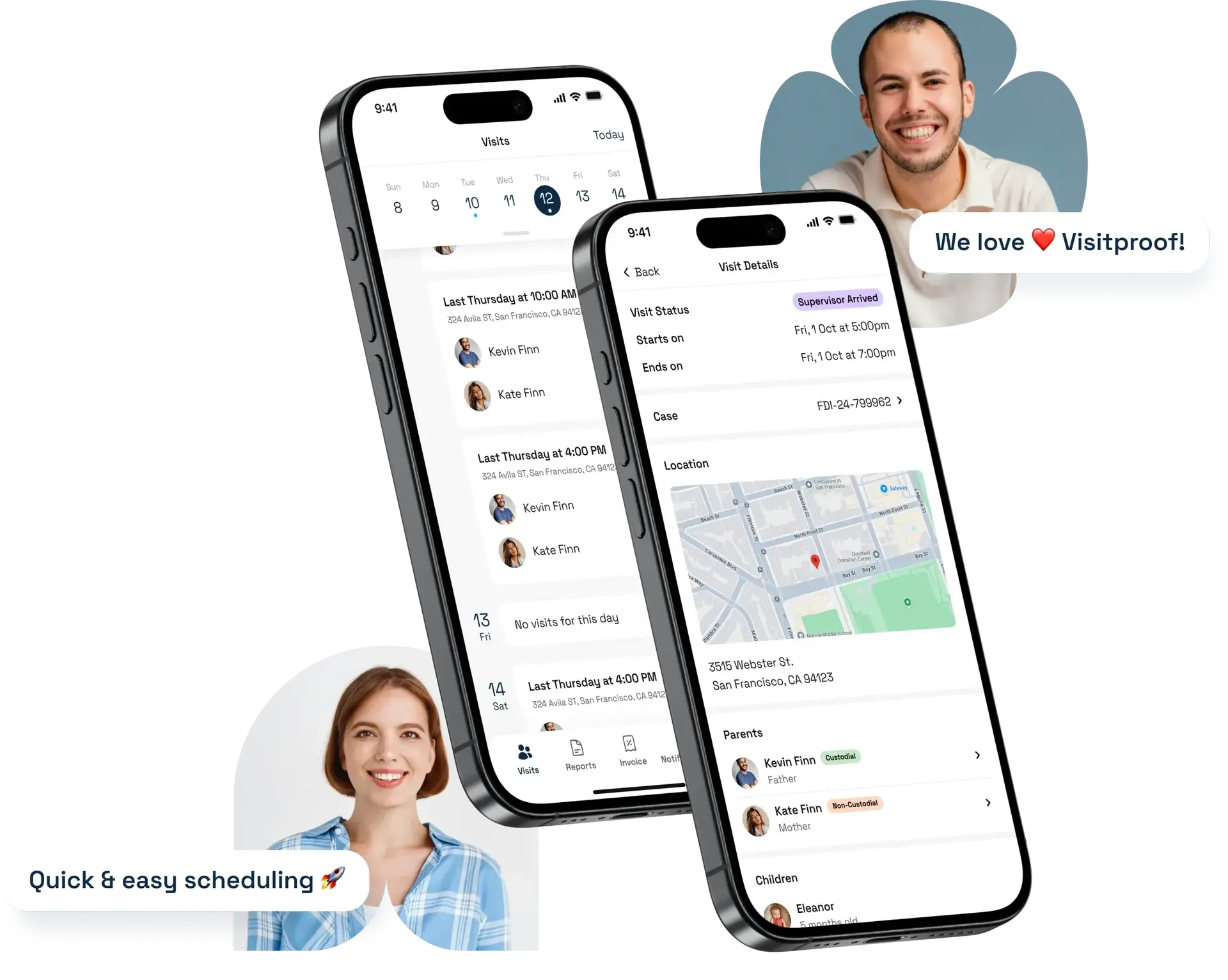 Visit Proof dashboard